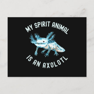 Mein Geisttier ist ein Axolotl Postkarte