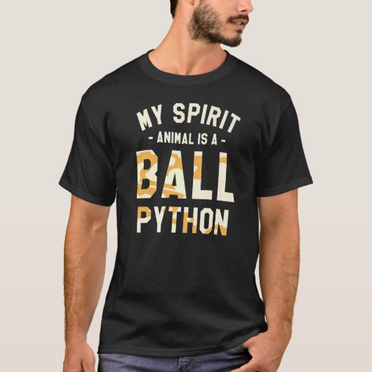Mein Geisttier ist ein Ball Python Pythons Schlang T-Shirt (Vorderseite)