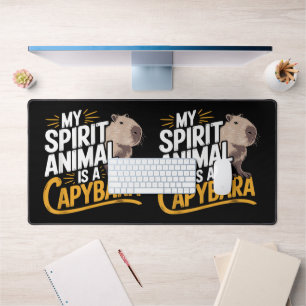 Mein Geisttier ist ein Capybara-Niedliches und lus Schreibtischunterlage