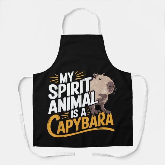 Mein Geisttier ist ein Capybara-Niedliches und lus Schürze (Vorderseite)