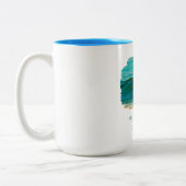 Mein Geisttier ist ein Delphin Zweifarbige Tasse (Links)