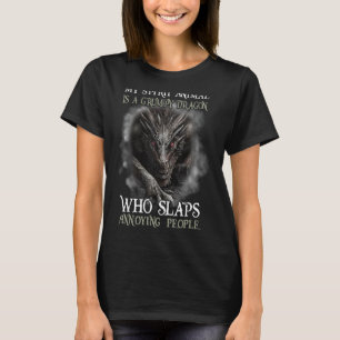 Mein Geisttier ist ein gruseliger Drache, der Anno T-Shirt