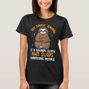 Mein Geisttier ist ein gruseliger Faulpelz, der An T-Shirt