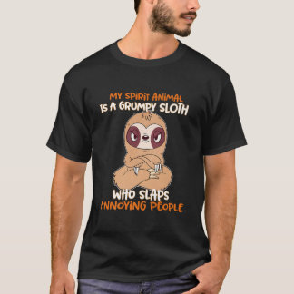 Mein Geisttier ist ein gruseliger Faultier T-Shirt