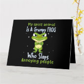 Mein Geisttier ist ein gruseliger Frosch, der Anno Karte (Gelbe Blume)