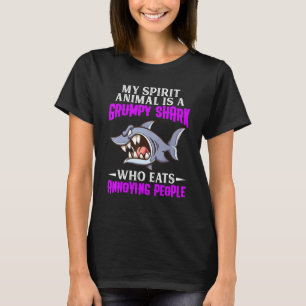 Mein Geisttier ist ein gruseliger Hai, der Annoyi  T-Shirt