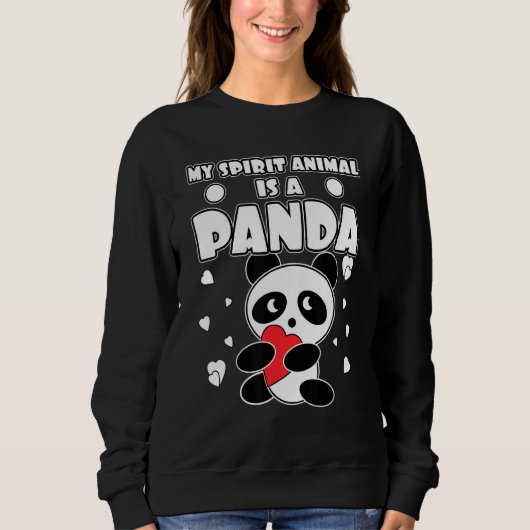 Mein Geisttier ist ein Panda-Bär Sweatshirt (Vorderseite)