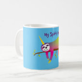 Mein Geisttier ist ein Slothicorn Kaffeetasse (Vorderseite Links)