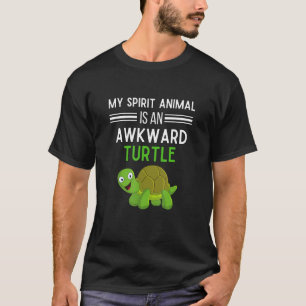 Mein Geisttier ist eine unbeholfene Turtle Funny T T-Shirt