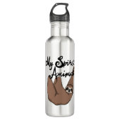 Mein Geisttierischer niedlicher Sloth Edelstahlflasche (Vorderseite)
