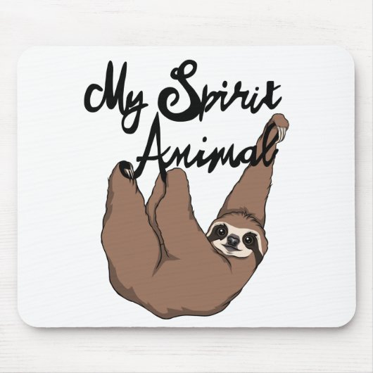 Mein Geisttierischer niedlicher Sloth Mousepad (Vorne)