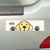 Mein gelber Labrador "hallo!! " Autoaufkleber (Auf Auto)