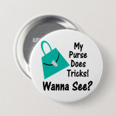 Mein Geldbeutel tut Trick-Knopf Button (Vorne & Hinten)