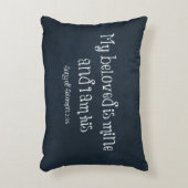 Mein Geliebter ist mein, und ich bin sein Bibelver Zierkissen (Vorderseite(Vertikal))