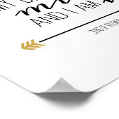 Mein Geliebter ist meiner, die Schrift Poster (Ecke)