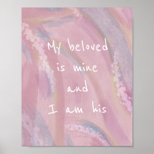 Mein geliebtes Boho Watercolor Christlich Poster