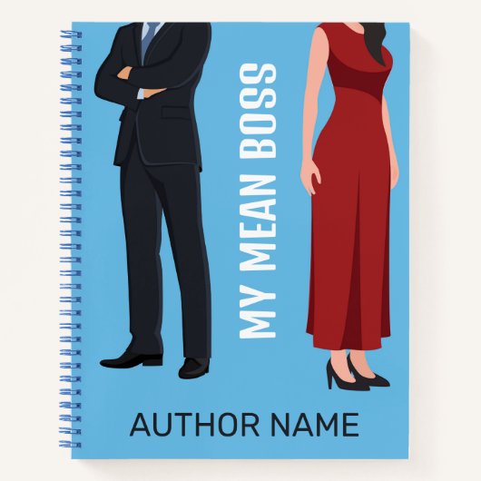 Mein Gemeines Boss Book Cover Inspiration Notebook Notizblock (Vorderseite)