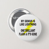 MEIN GENIE IST WIE BLITZ BUTTON (Vorne & Hinten)