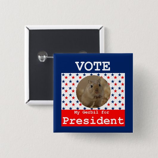 Mein Gerbil für das Präsident Square Button (Vorne & Hinten)