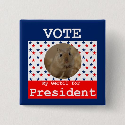 Mein Gerbil für das Präsident Square Button (Vorderseite)