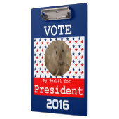 Mein Gerbil für Präsident Clipboard Klemmbrett (Links)