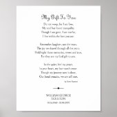 Mein Geschenk an Sie Beerdigung Gedicht Gedächtnis Poster (Vorne)