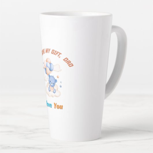 Mein Geschenk an Vater ❤️ Ehrliche Liebe in einem  Milchtasse (Rechte Ecke)