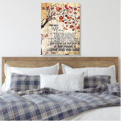 Mein Geschenk für den Ehemann | Schreiben an ihn | Leinwanddruck (Insitu (Schlafzimmer))