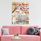 Mein Geschenk für den Ehemann | Schreiben an ihn | Leinwanddruck (Insitu (Wohnzimmer))