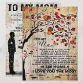 Mein Geschenk für den Ehemann | Schreiben an ihn | Menükarte (Vorne/Hinten)