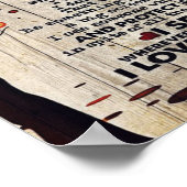 Mein Geschenk für den Ehemann | Schreiben an ihn | Poster (Ecke)