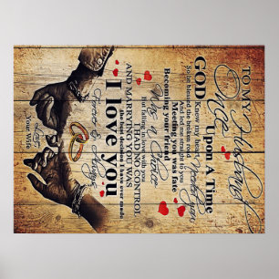 Mein Geschenk für mein Ehemännchen Design Famili Poster