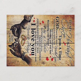Mein Geschenk für mein Ehemännchen Design | Famili Postkarte
