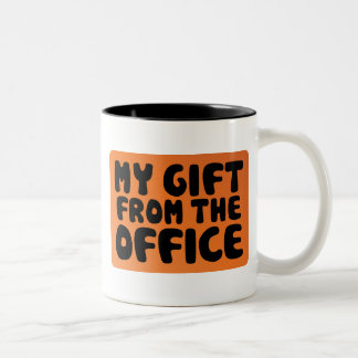 Mein Geschenk vom Büro Zweifarbige Tasse