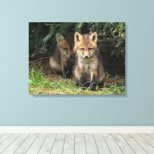 Mein Geschwister Leinwanddruck (Insitu (Holzboden))