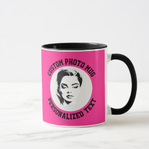 Mein Gesicht auf einem benutzerdefinierten Kombi-B Tasse