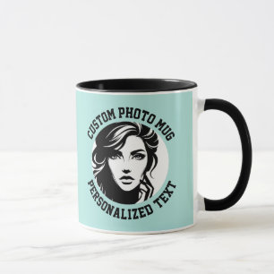 Mein Gesicht auf einem benutzerdefinierten Kombi-B Tasse