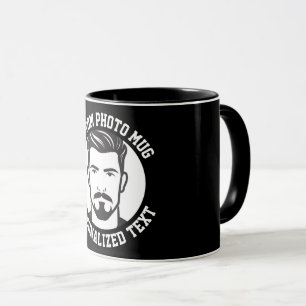 Mein Gesicht auf einem benutzerdefinierten Kombi-B Tasse