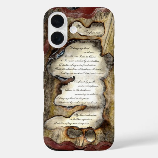 Mein Geständnis Case-Mate iPhone Hülle (Rückseite)