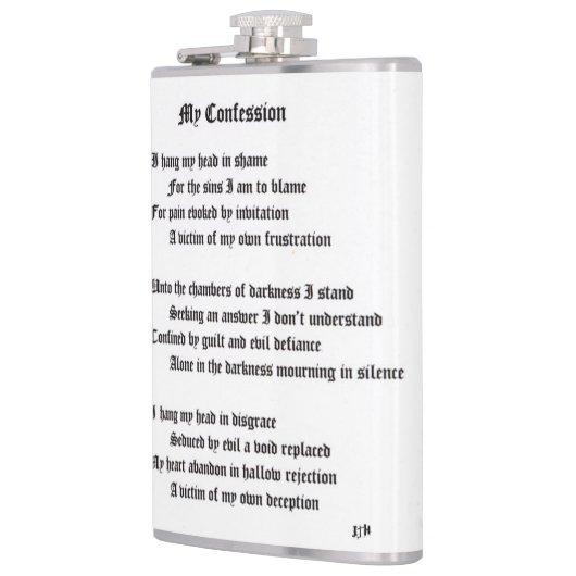 Mein Geständnis Flachmann (Links)