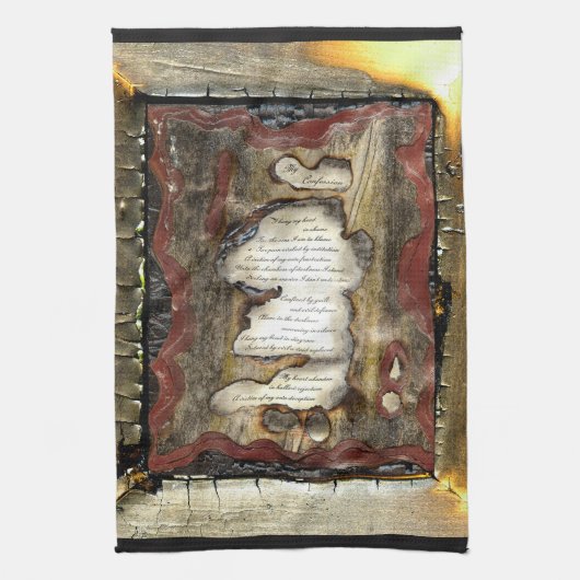 Mein Geständnis Geschirrtuch (Vertikal)