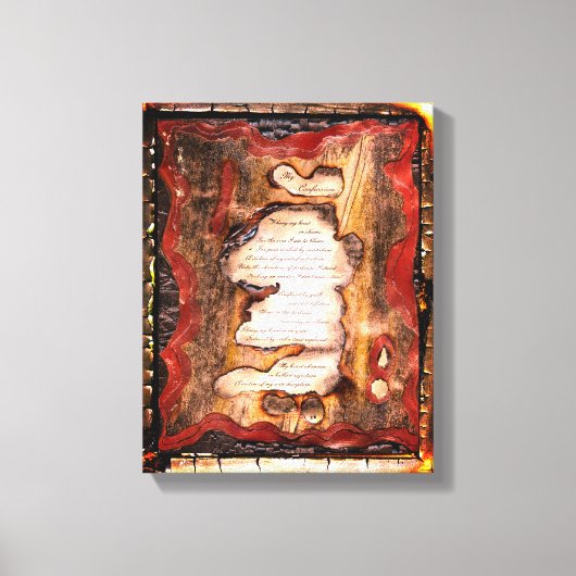 Mein Geständnis Leinwanddruck (Vorderseite)