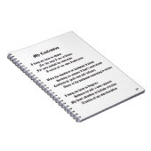 Mein Geständnis Notizblock (Rechte Seite)