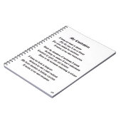 Mein Geständnis Notizblock (Linke Seite)