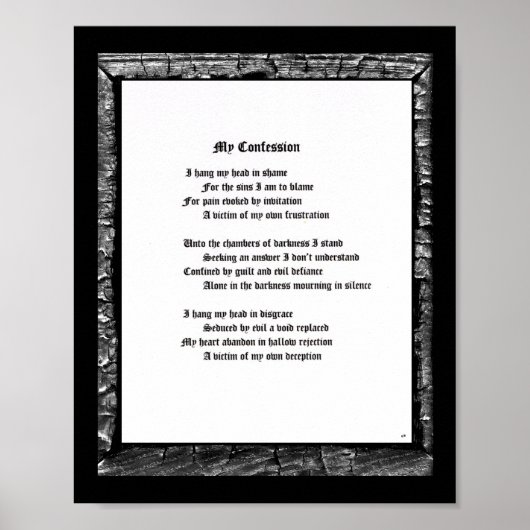 Mein Geständnis Poster (Vorne)