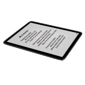 Mein Geständnis Schneidebrett (Ecke)