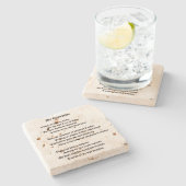 Mein Geständnis Steinuntersetzer (Seitenansicht)