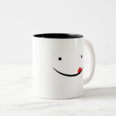 Mein Getränk ist geschmackvoll! Zweifarbige Tasse (VorderseiteRechts)