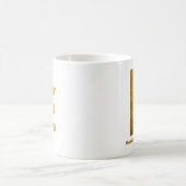 Mein Gewicht in Gold Kaffeetasse (Mittel)