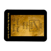 Mein Gewicht in Gold Magnet (Horizontal)